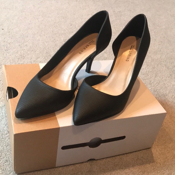 Call It Spring Shoes - “Call It Spring” Ulirasa Black Textured Heels